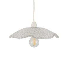 Charlotte Clear Petal Glass Non Electric Pendant