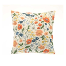 Walton & Co Embroidered Fleur 43cm Cushion