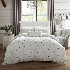 Sophie Allport Sheep Brushed Cotton Duvet Set Oatmeal
