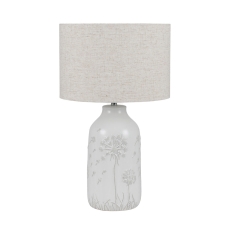 Flora Floral Ceramic Table Lamp with Shade