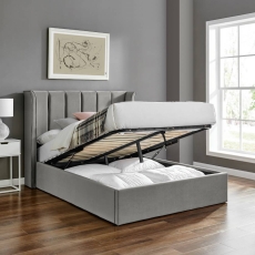 Phoenix Ottoman Ottoman Bed Frame Silver