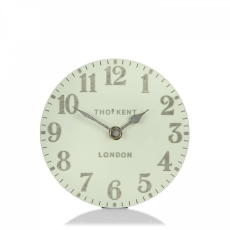 Thomas Kent Arabic 6" Mantel Clock Pearl Green