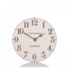 Thomas Kent Arabic 6" Mantel Clock Shy Pink
