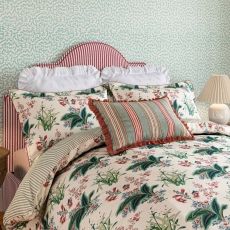 Sanderson Enys Garden Cushion 60X40cm Blush & Jade