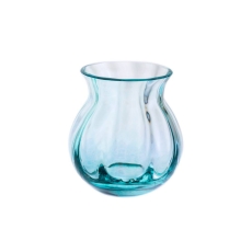 Dartington Artisan Round Teal Vase