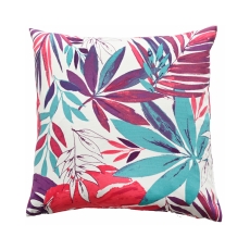 Nola 50cm Outdoor Cushion Pink Leaves