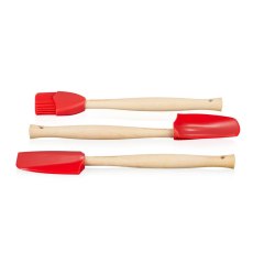 Le Creuset Set Of 3 Craft Brushes Cerise