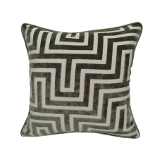 Paul Moneypenny Amazing 60cm Cut Velvet Cushion Sage