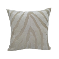 Paul Moneypenny Zebedeedodah 43cm Cut Velvet Cushion Ivory
