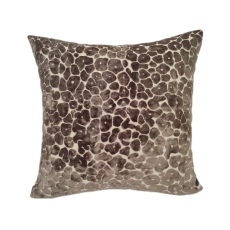 Paul Moneypenny Spot On 43cm Cut Velvet Cushion Chocolate