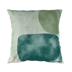 Aurora 45cm Faux Linen Cushion Seafoam