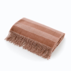 Deyongs Elgin 130cm x 160cm Throw White / Rust