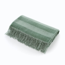 Deyongs Elgin 130cm x 160cm Throw White / Green