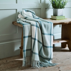 Deyongs Helmsley 130cm x 180cm Throw Soft Teal