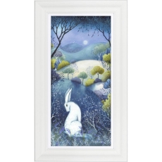 Moonlit Hare I Framed Print