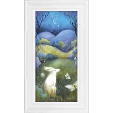 Moonlit Hare II Framed Print