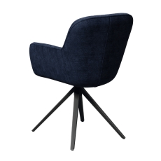 Charleston Swivel Dining Chair Dark Blue