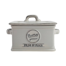 T&G Woodware Pride Of Place Butter Dish Cool Grey