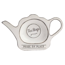 T&G Woodware Pride Of Place Tea Bag Tidy White