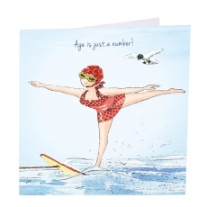 Just A Number Birthday Card