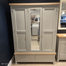 Elveden Grey Triple Wardrobe (Ipswich)