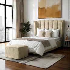 Andorra Manual Ottoman Marble Sand