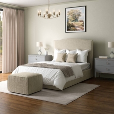 Laurel Manual Ottoman Oslo Stone