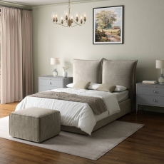 Overton Maunal Ottoman Aston Silver