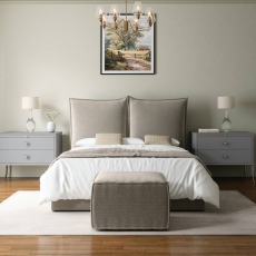 Overton Maunal Ottoman Aston Silver