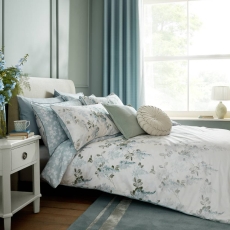 Laura Ashley Mirabelle Standard Pillowcase Pair Pale Seaspray