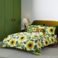 Orla Kiely Giant Water Lily Duvet Set Lemon Twist