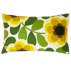 Orla Kiely Giant Water Lily Std Pillowcase Pair Lemon Twist