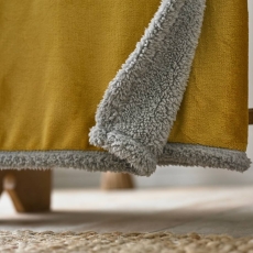 Deyongs Blackbrook Throw 125X120cm Mustard/Platinum