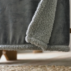 Deyongs Blackbrook Throw 125X120cm Charcoal/Platinum**