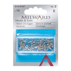 Hooks and Eyes Silver No 2