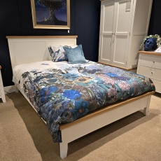 Elveden White Double Bedframe (Ipswich)
