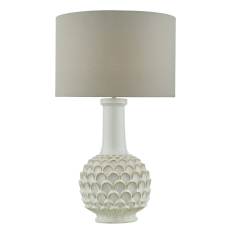 Edlyn White Ceramic Table Lamp with Shade