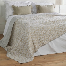 Jaipur Quilted Bedspread Wheat 240X260cm