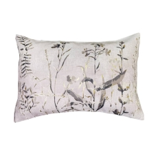 Gild 35cm x 50cm Taupe and Gold Metallic Stems Cushion