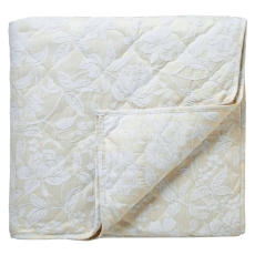 Sanderson Pyramus Quilted Throw Linen