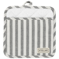 Stellar Textiles Pot Holder Grey Stripe