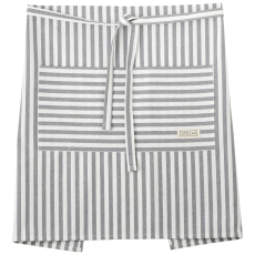 Stellar Textiles 55cm Waist Apron Grey Stripe