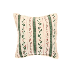Walton & Co Holly Berry 45cm Cushion Green