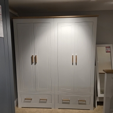 Milton Extra Tall 4 Door/2 Drawer Wardrobe (Ipswich)
