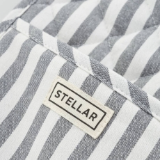 Stellar Textiles 100cm Double Over Mitt Grey Stripe