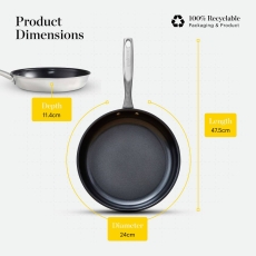 Good Food Tri-Ply 24cm Frying Pan