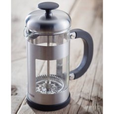 Judge 3 Cup Glass Cafetiere - Silver