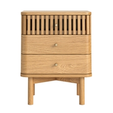 Savannah 3 Drawer Bedside Natural Oak