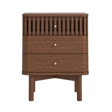 Savannah 3 Drawer Bedside Brown Oak