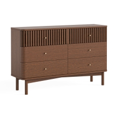 Savannah 6 Drawer Chest Brown Oak